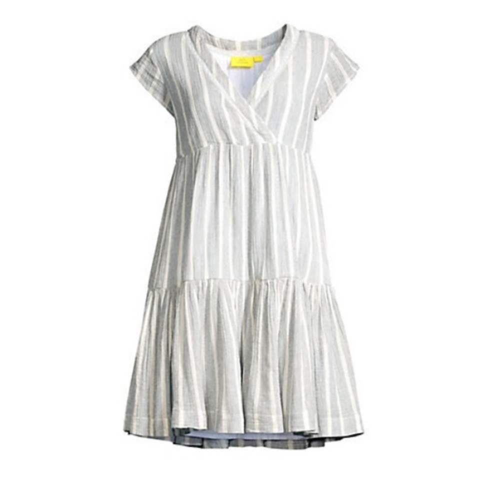Roller Rabbit saanvi stripe empire waste tunic/coverup dress size small